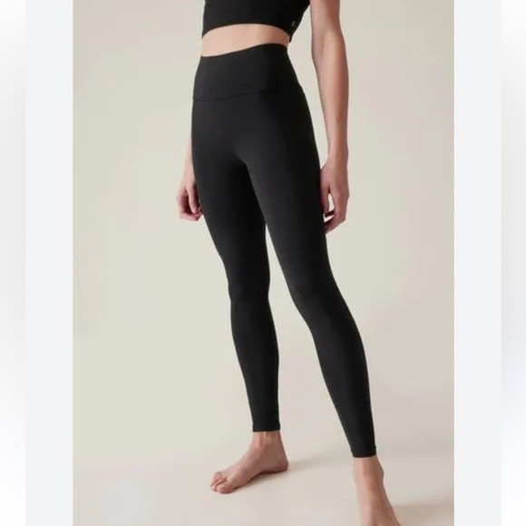 Athleta Pants - Athleta Black High Rise Full Length Lounge Athletic Leggings Women’s Size Medium